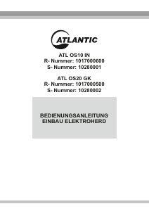 Manual Atlantic ATL OS20 GK Range