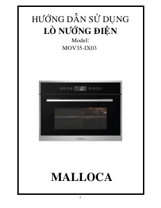 Hướng dẫn sử dụng Malloca MOV35-IX03 Lò nướng