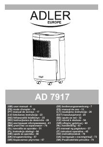 Manual Adler AD 7917 Dehumidifier