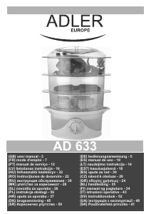 Mode d’emploi Adler AD 633 Cuiseur vapeur