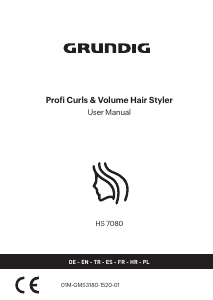 Kullanım kılavuzu Grundig HS 7080 Saç düzleştirici