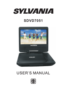 Bruksanvisning Sylvania SDVD7051 DVD spelare