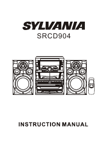 Bruksanvisning Sylvania SRCD904 Stereoanläggning