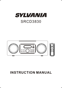 Bruksanvisning Sylvania SRCD3830 Stereoanläggning
