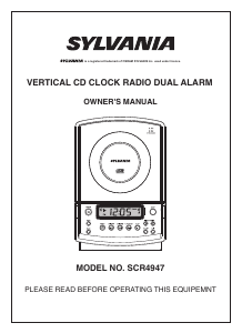 Bruksanvisning Sylvania SCR4947 Klockradio