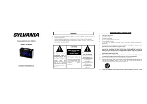 Bruksanvisning Sylvania SCR1053 Klockradio