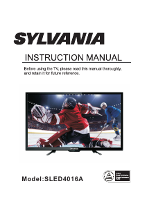 Manual Sylvania SLED4016A LED Television