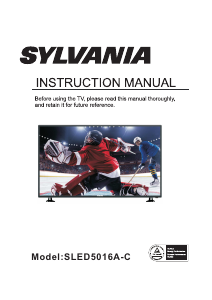 Bruksanvisning Sylvania SLED5016A-C LED TV