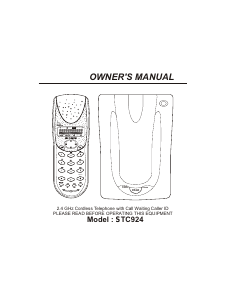 Bruksanvisning Sylvania STC924 Trådlös telefon