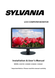 Mode d’emploi Sylvania SCM2201 Moniteur LCD