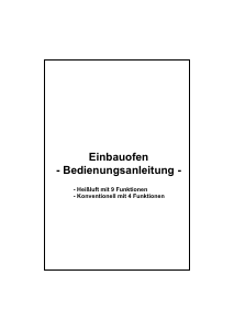 Bedienungsanleitung Techwood EB K4 WE Backofen