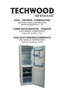Bruksanvisning Techwood KS 9310 A+GT Kyl-frys