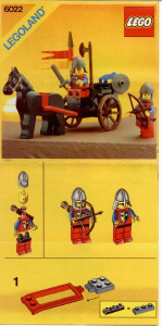 Manuale Lego set 6022 Castle Carro con cavallo