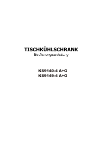 Bedienungsanleitung Techwood KS 9140-4 A+G Kühlschrank