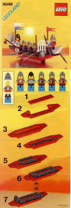 Manual de uso Lego set 6049 Castle Barcos vikingos
