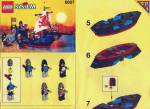 Manuale Lego set 6057 Castle Serpente di mare