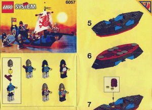 Handleiding Lego set 6057 Castle De zeedraak