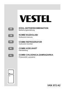 Kullanım kılavuzu Vestel VKK872A2 Donduruculu buzdolabı