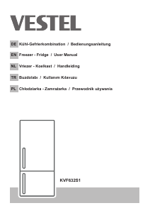 Handleiding Vestel KVF632S1 Koel-vries combinatie