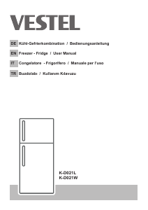 Handleiding Vestel K-D021L Koel-vries combinatie