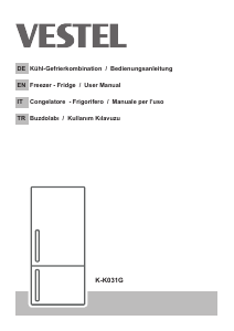 Bedienungsanleitung Vestel K-K031G Kühl-gefrierkombination