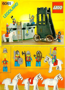 Manuale Lego set 6061 Castle Torre d'assedio