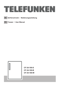 Bedienungsanleitung Vestel CF-34-100-B Gefrierschrank