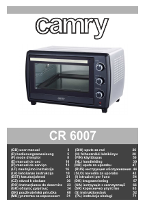 Εγχειρίδιο Camry CR 6007 Φούρνος