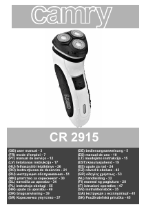 Manuale Camry CR 2915 Rasoio elettrico