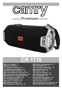 Manual Camry CR 1170 Speaker
