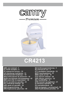 Руководство Camry CR 4213 Ручной миксер