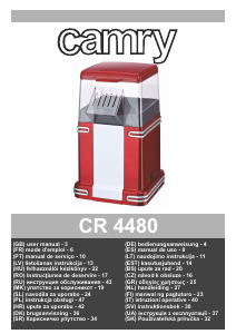 Руководство Camry CR 4480 Аппарат для попкорна
