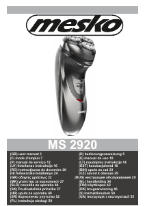 Bruksanvisning Mesko MS 2920 Rakapparat