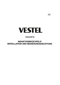 Manual Vestel VEA25016 Hob
