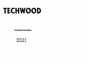 Bedienungsanleitung Techwood KS 8120 A Kühlschrank