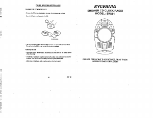 Bruksanvisning Sylvania SRS61 Radio
