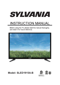 Handleiding Sylvania SLED1915A-B LED televisie
