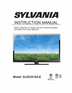 Bruksanvisning Sylvania SLED3215A-E LED TV