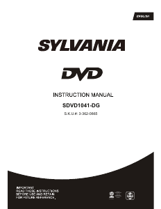 Bruksanvisning Sylvania SDVD1041-DG DVD spelare