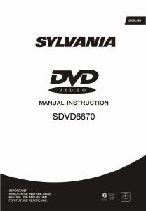 Bruksanvisning Sylvania SDVD6670 DVD spelare