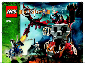 Bruksanvisning Lego set 7093 Castle Skelett torn
