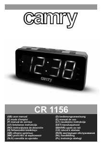 Vadovas Camry CR 1156 Žadintuvas
