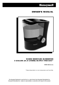 Bruksanvisning Honeywell HWM-950-TGT Luftfuktare
