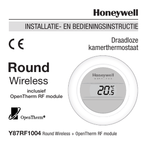Handleiding Honeywell Round Wireless Modulation Thermostaat