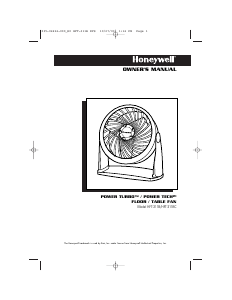 Bruksanvisning Honeywell HFT-311B Fläkt