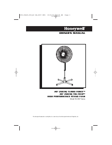 Manual Honeywell HS-2007 Fan