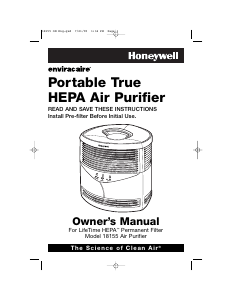 Manual Honeywell 18155 Air Purifier