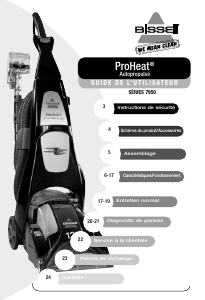Mode d’emploi Bissell 7950 ProHeat Aspirateur