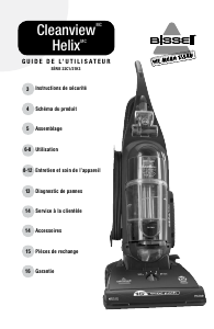 Mode d’emploi Bissell 22C1 Cleanview Helix Aspirateur
