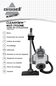 Mode d’emploi Bissell 80Q2 CleanView Aspirateur